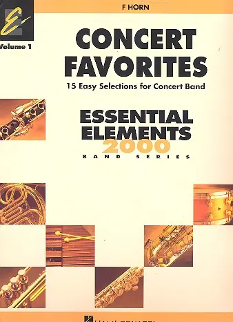 Cover: 9780634052095 | Concert Favorites Vol. 1 - F Horn | Essential Elements Band Folios