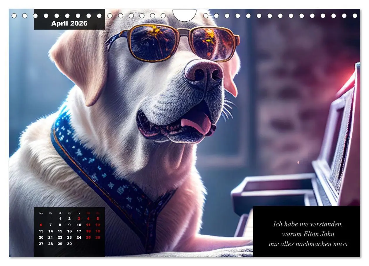 Bild: 9783457542095 | Der witzige Labrador-Kalender (Wandkalender 2026 DIN A4 quer),...