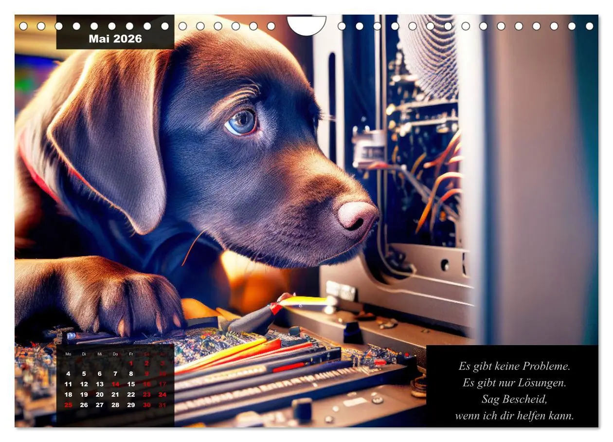 Bild: 9783457542095 | Der witzige Labrador-Kalender (Wandkalender 2026 DIN A4 quer),...