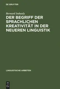 Cover: 9783484102095 | Der Begriff der sprachlichen Kreativität in der neueren Linguistik