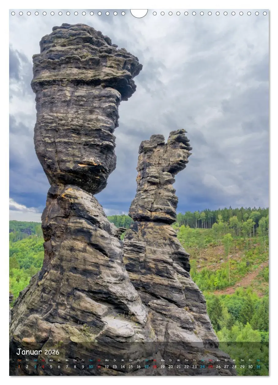 Bild: 9783516252095 | Höhepunkte der Sächsischen Schweiz (Wandkalender 2026 DIN A3 hoch),...