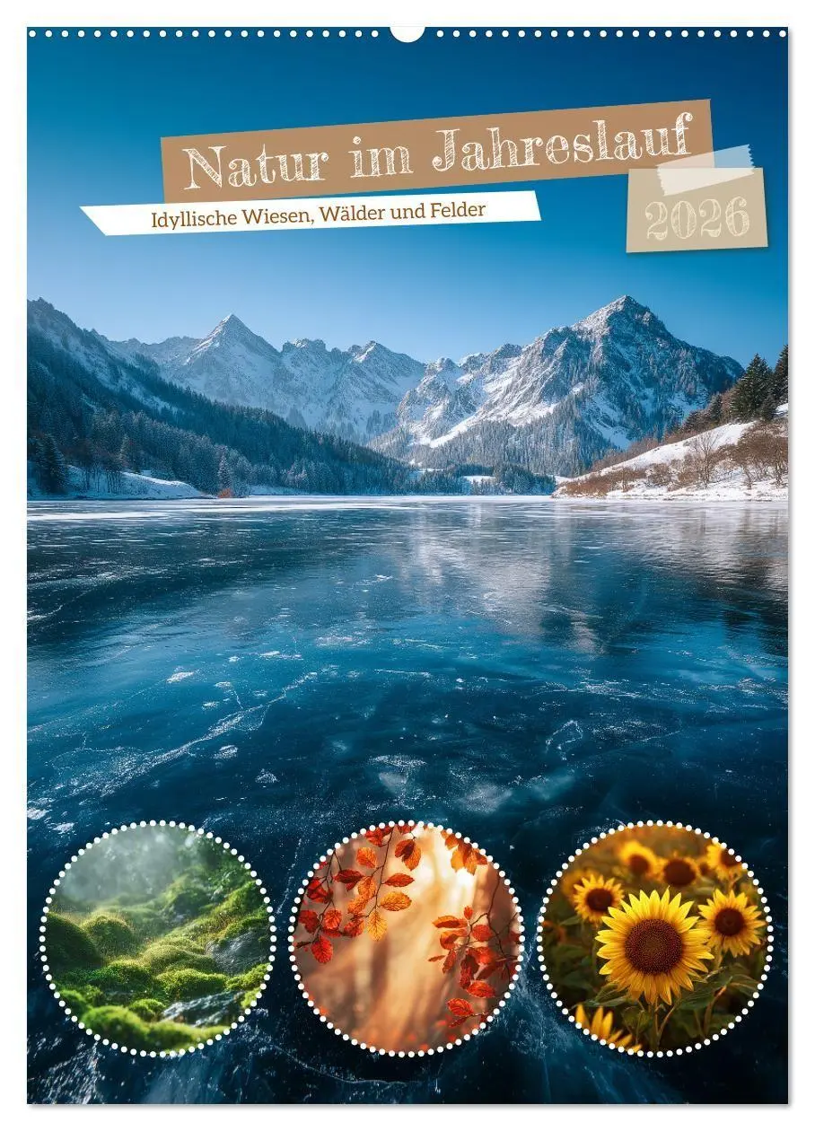 Cover: 9783516702095 | Natur im Jahreslauf (Wandkalender 2026 DIN A2 hoch), CALVENDO...