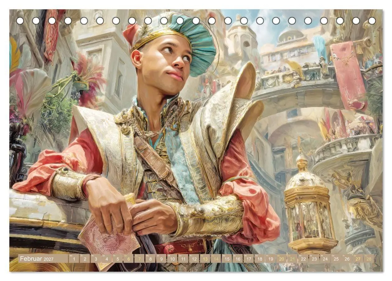 Bild: 9783569722095 | Venedig in bunten Werken - Fiktive Kunstschöpfungen (Tischkalender...