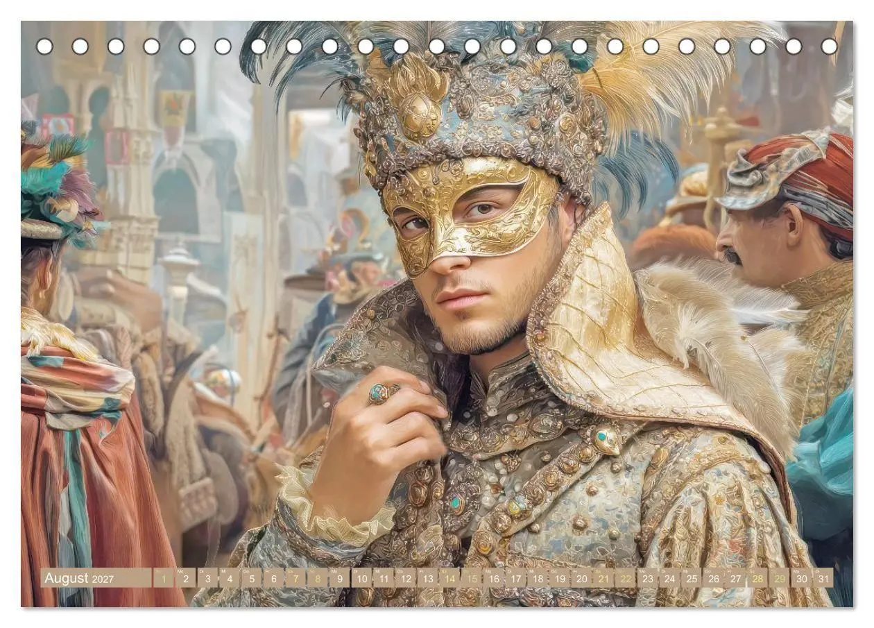 Bild: 9783569722095 | Venedig in bunten Werken - Fiktive Kunstschöpfungen (Tischkalender...