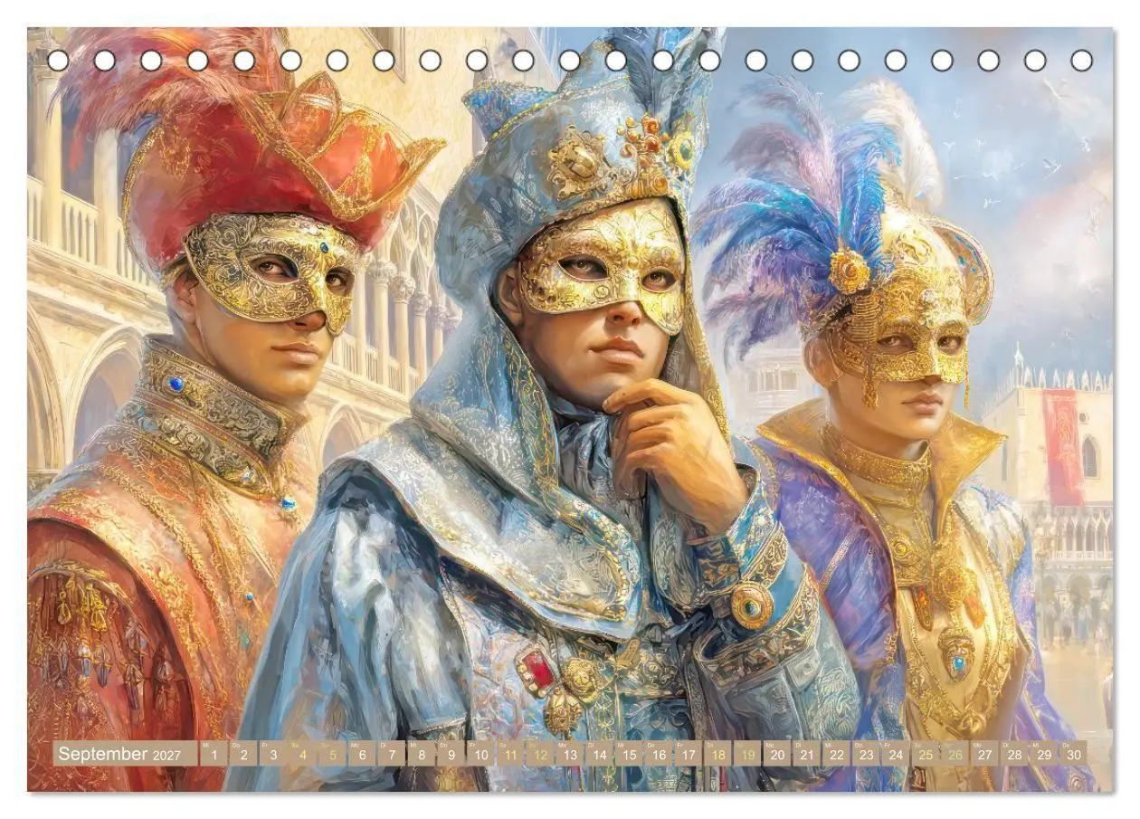 Bild: 9783569722095 | Venedig in bunten Werken - Fiktive Kunstschöpfungen (Tischkalender...