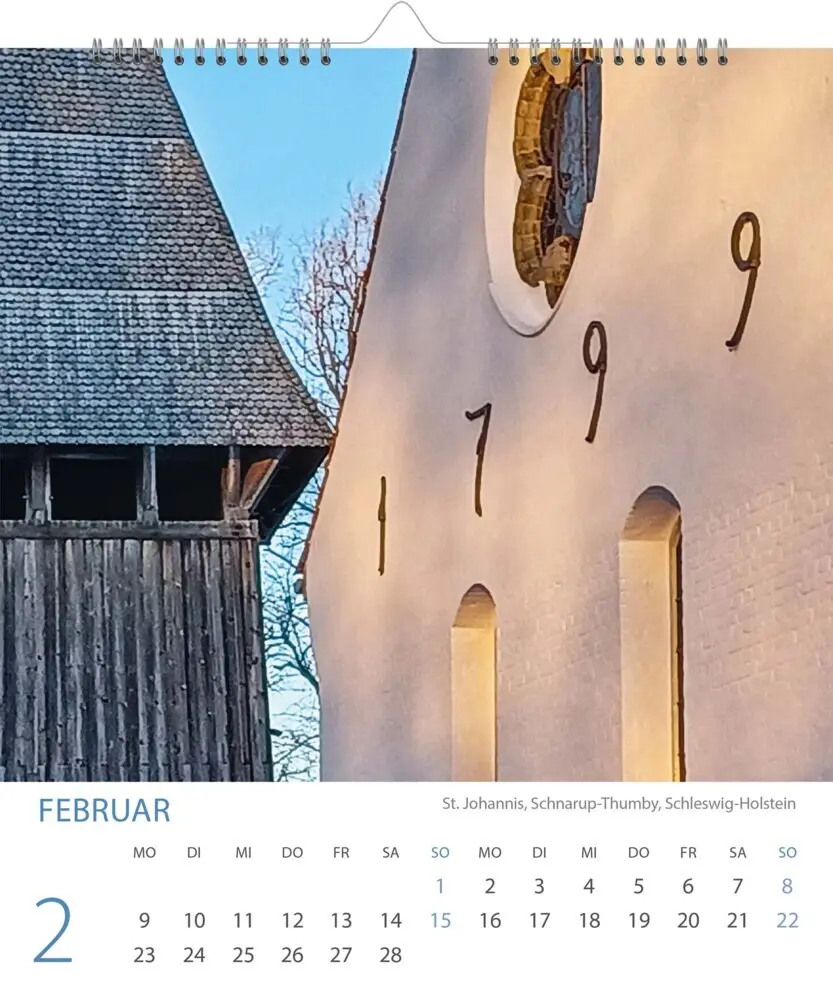 Bild: 9783867952095 | Die Schönen vom Lande 2026 | Dorfkirchen an der Nordsee | Kalender