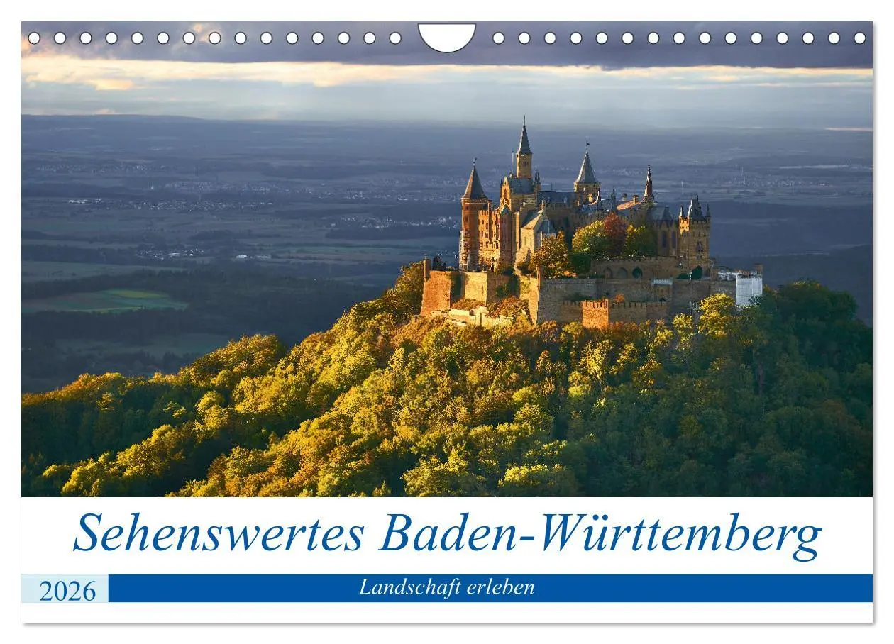 Cover: 9783457912195 | Sehenswertes Baden-Württemberg (Wandkalender 2026 DIN A4 quer),...