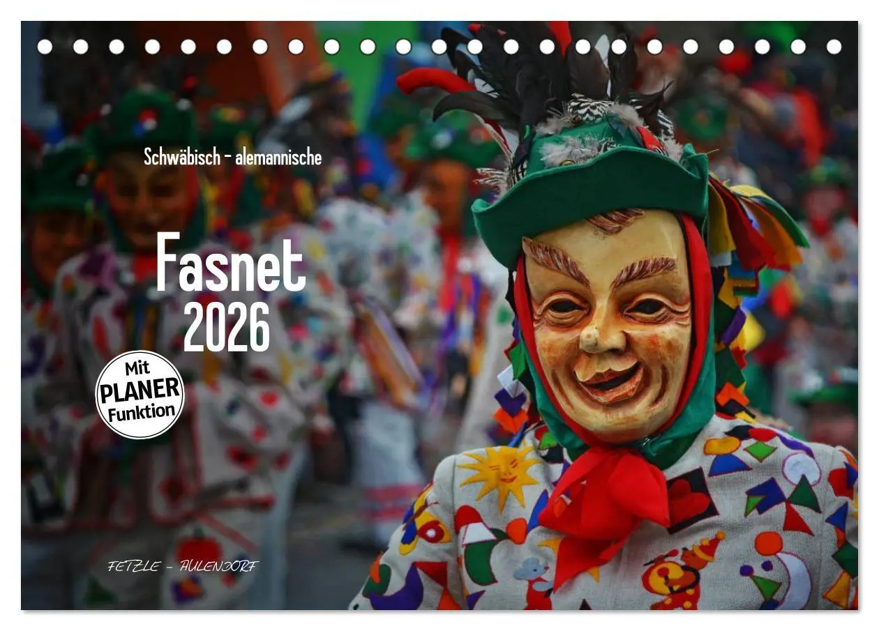 Cover: 9783516002195 | Schwäbisch alemannische Fasnet (Tischkalender 2026 DIN A5 quer),...