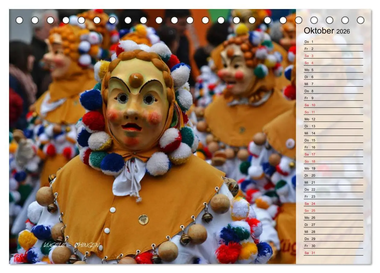 Bild: 9783516002195 | Schwäbisch alemannische Fasnet (Tischkalender 2026 DIN A5 quer),...