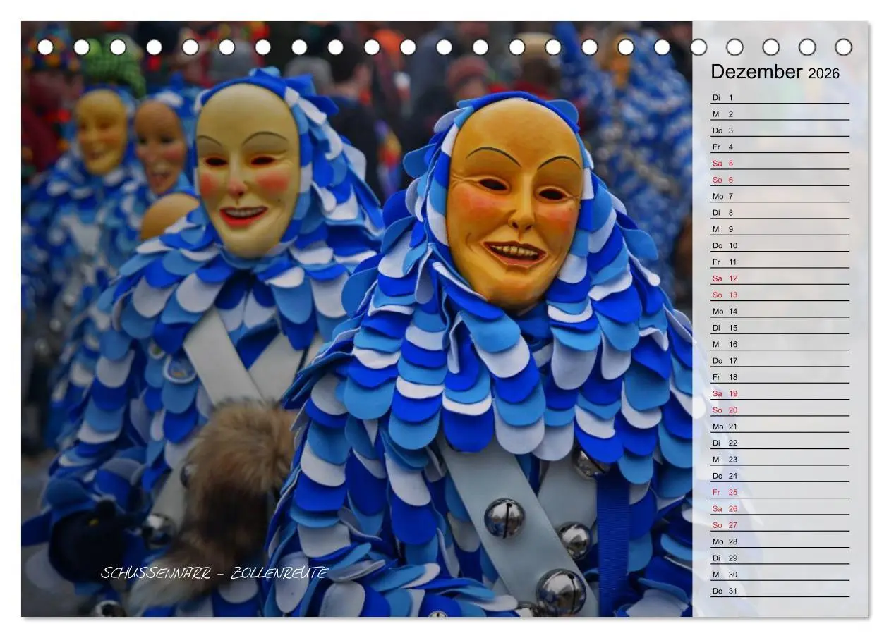 Bild: 9783516002195 | Schwäbisch alemannische Fasnet (Tischkalender 2026 DIN A5 quer),...