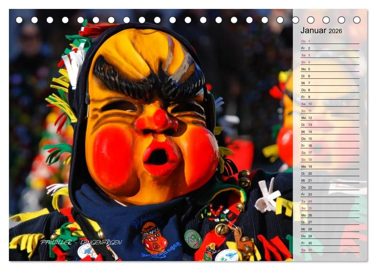 Bild: 9783516002195 | Schwäbisch alemannische Fasnet (Tischkalender 2026 DIN A5 quer),...