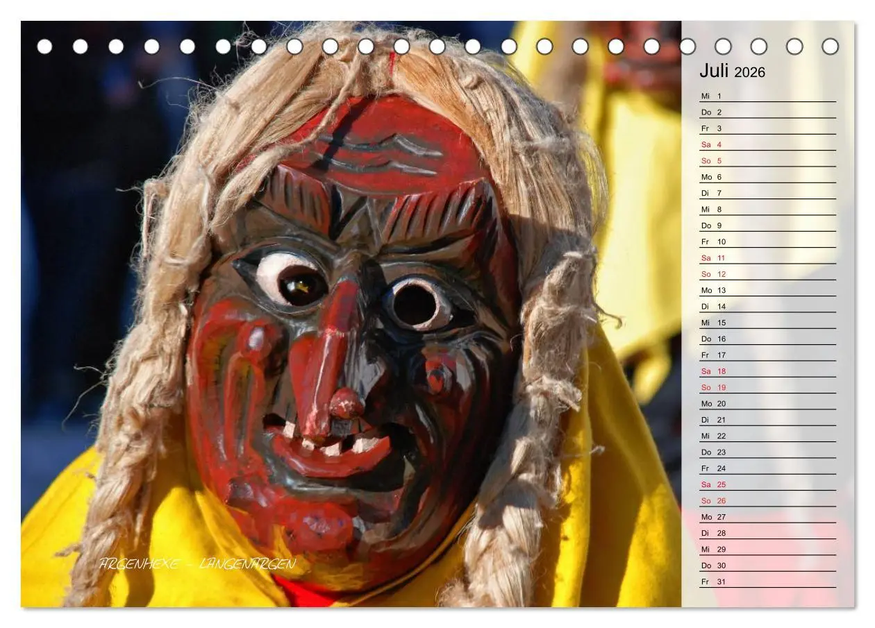 Bild: 9783516002195 | Schwäbisch alemannische Fasnet (Tischkalender 2026 DIN A5 quer),...