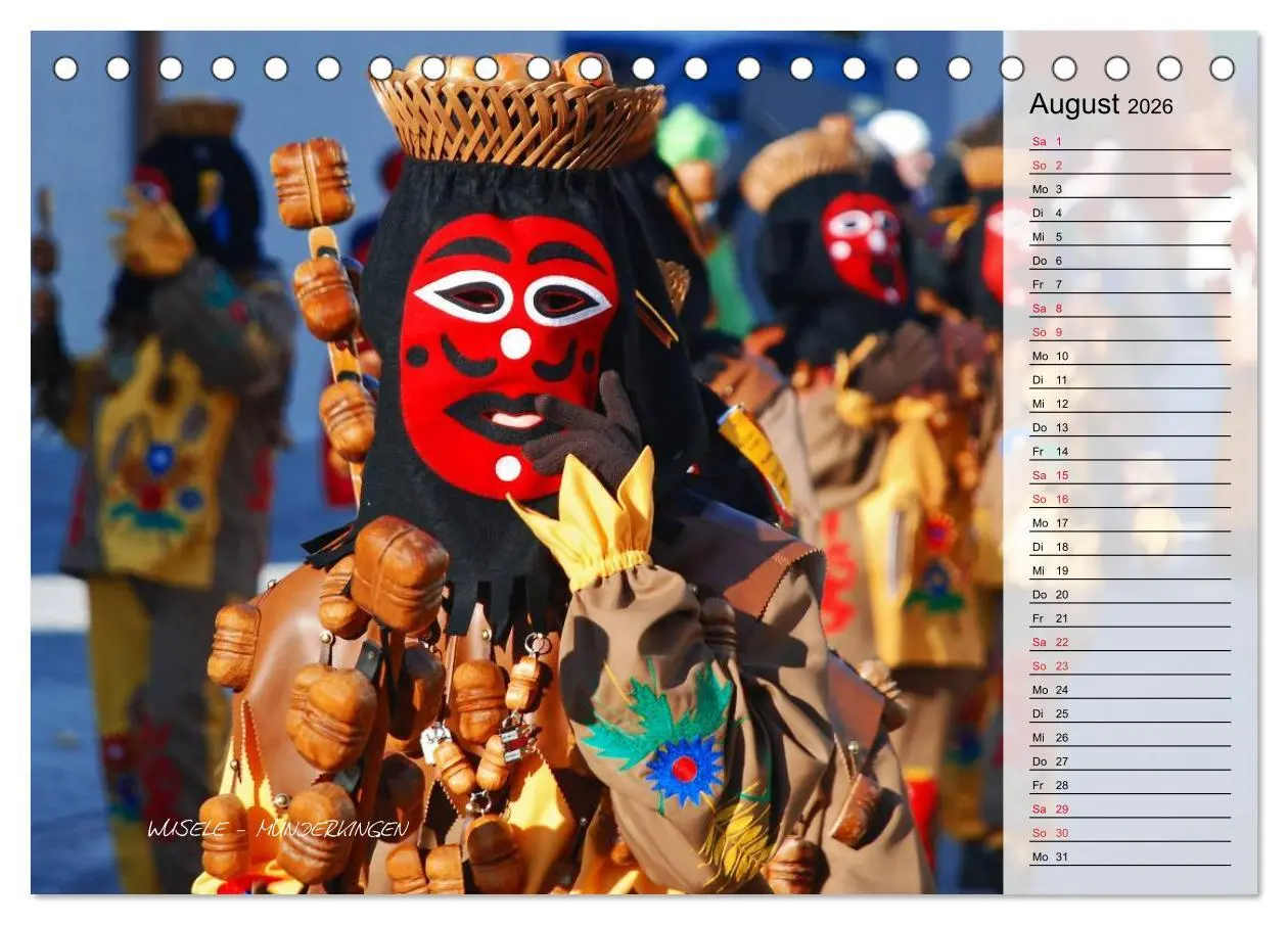 Bild: 9783516002195 | Schwäbisch alemannische Fasnet (Tischkalender 2026 DIN A5 quer),...