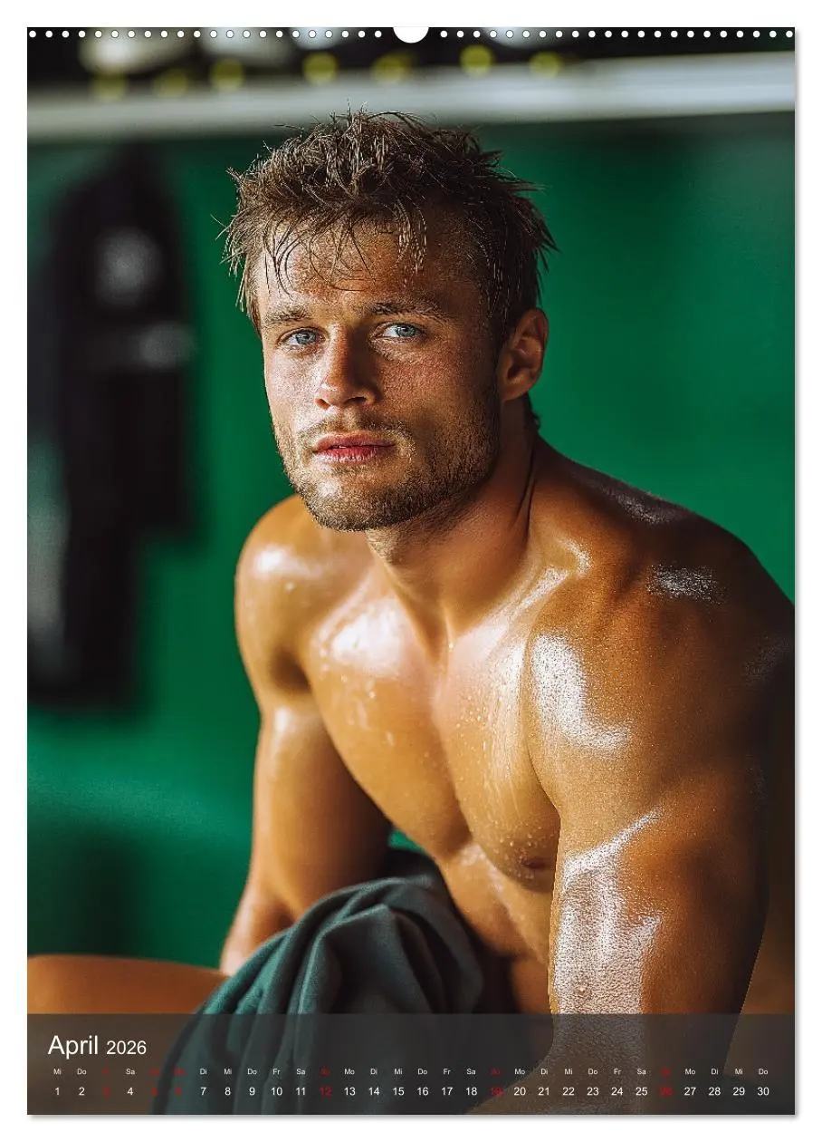 Bild: 9783516242195 | SEXY MÄNNER - Muskeln im Männerkalender (hochwertiger Premium...