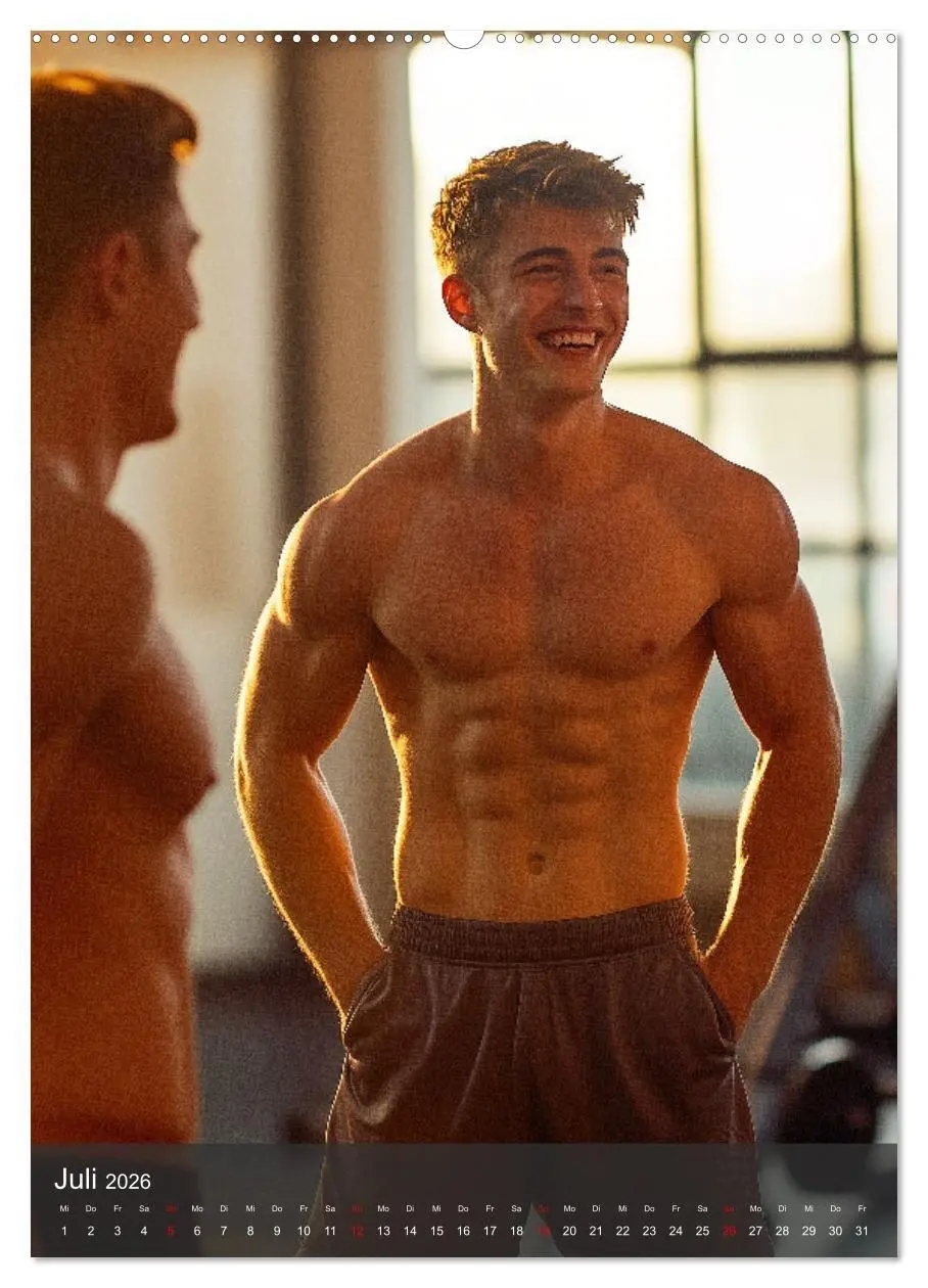 Bild: 9783516242195 | SEXY MÄNNER - Muskeln im Männerkalender (hochwertiger Premium...