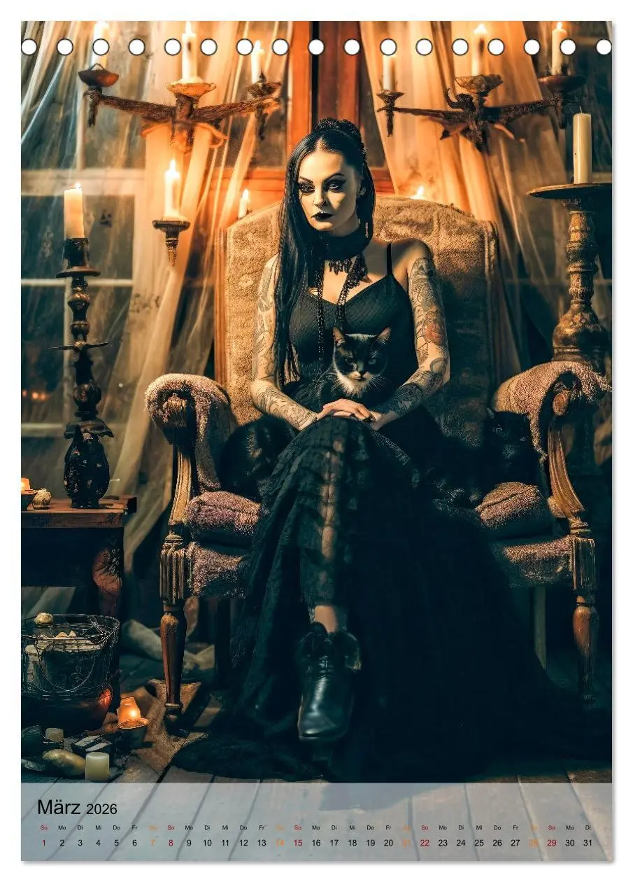 Bild: 9783516312195 | Gothic ist cool (Tischkalender 2026 DIN A5 hoch), CALVENDO...