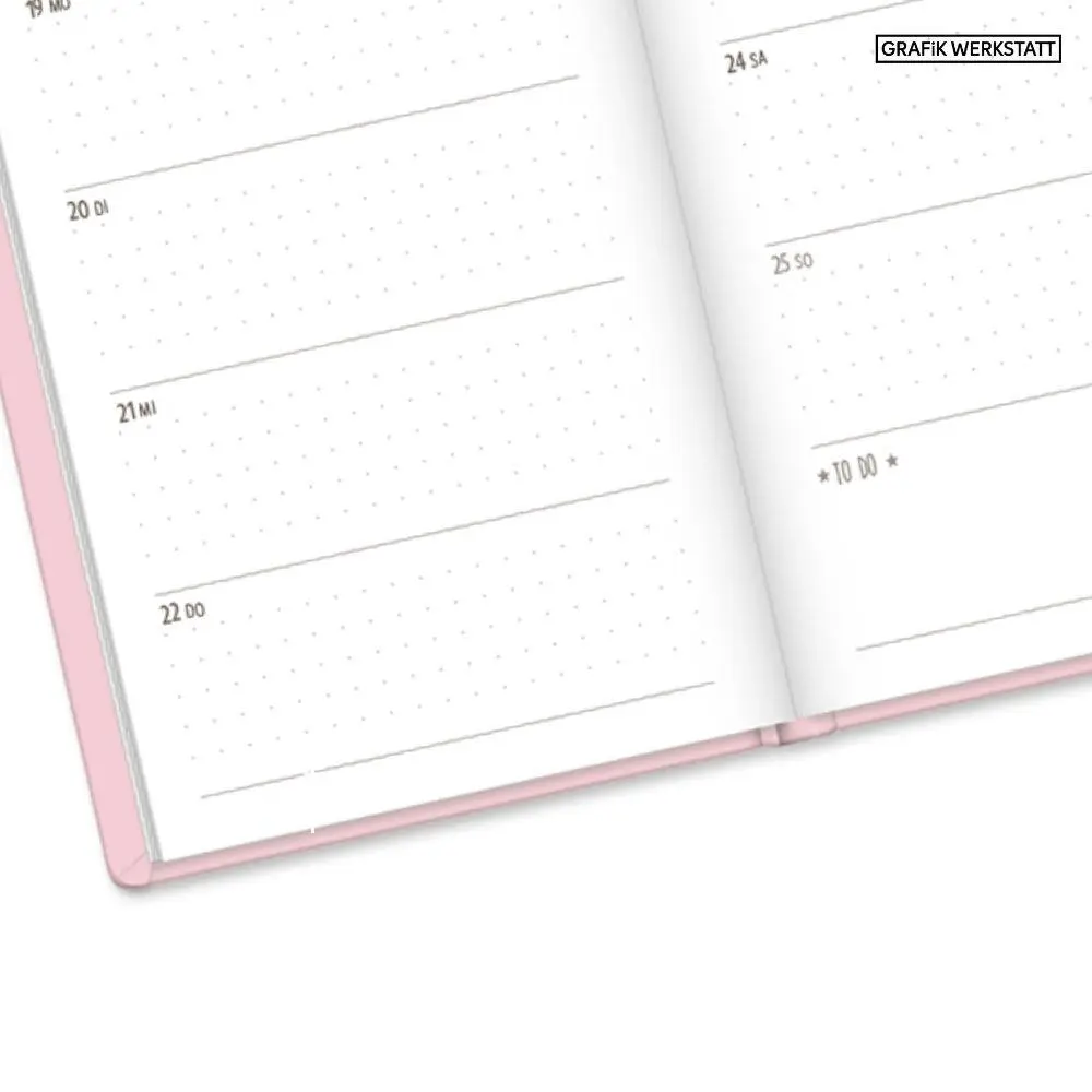 Bild: 9783986362195 | Terminplaner Lederlook 2027 Rosa | Terminplaner Lederlook A6 | Buch