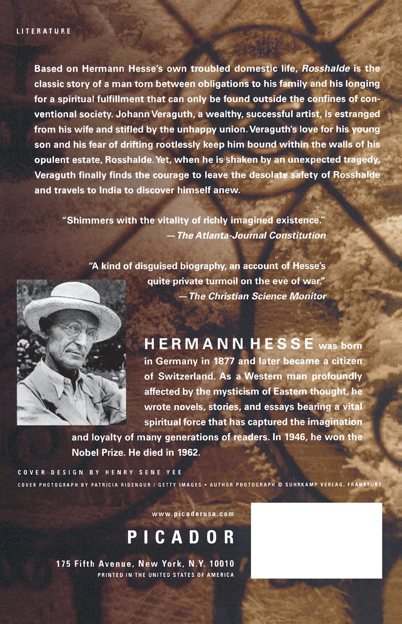 Rückseite: 9780312422295 | Rosshalde | Hermann Hesse | Taschenbuch | Kartoniert / Broschiert