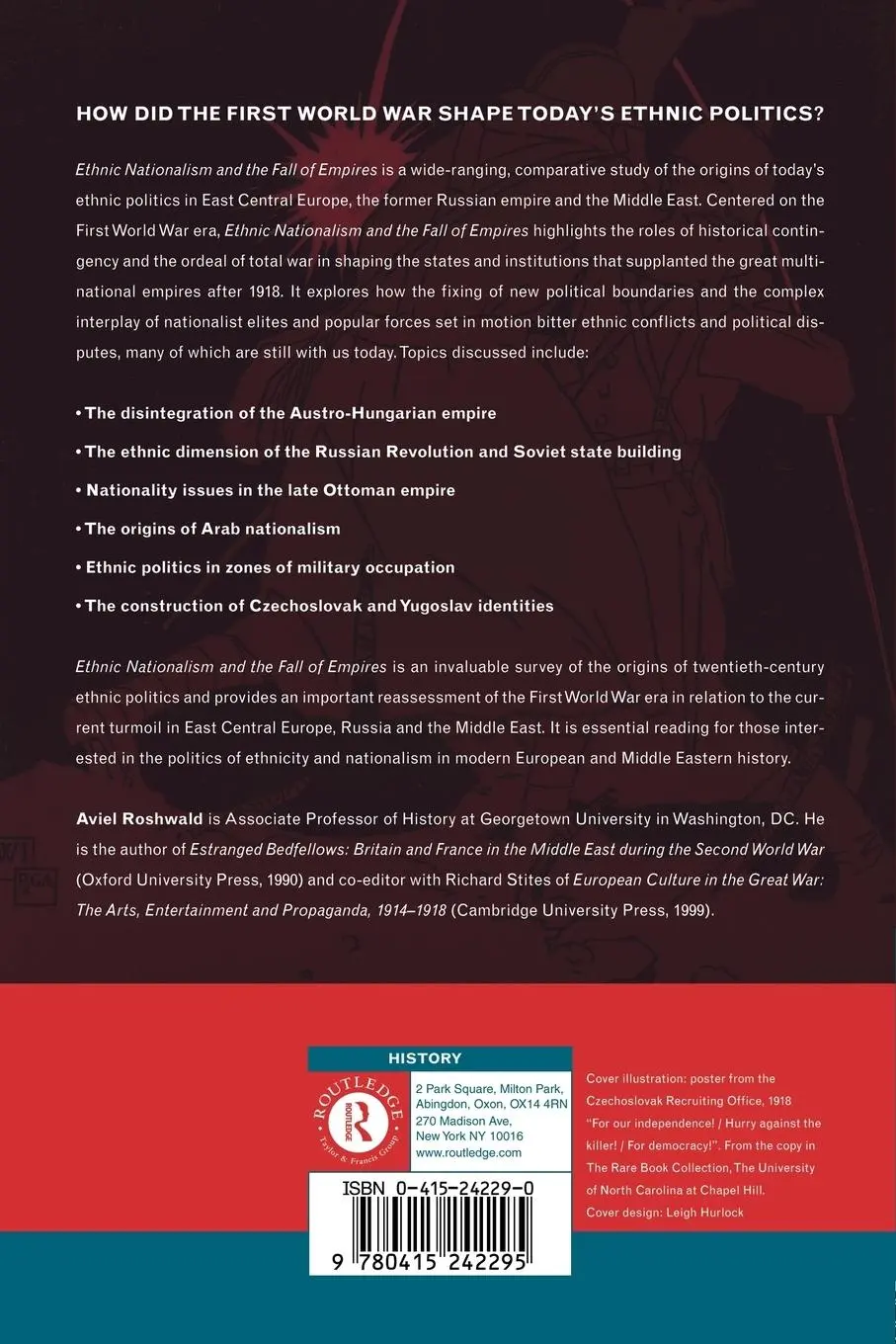 Rückseite: 9780415242295 | Ethnic Nationalism and the Fall of Empires | Aviel Roshwald | Buch