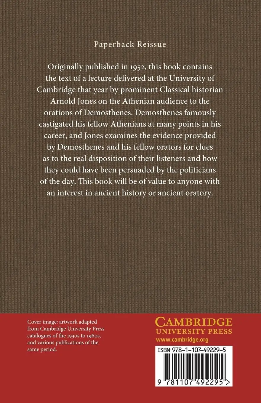 Rückseite: 9781107492295 | The Athens of Demosthenes | A. H. M. Jones | Taschenbuch | Englisch
