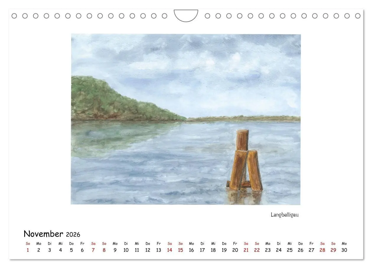 Bild: 9783457832295 | Die Flensburger Förde (Wandkalender 2026 DIN A4 quer), CALVENDO...