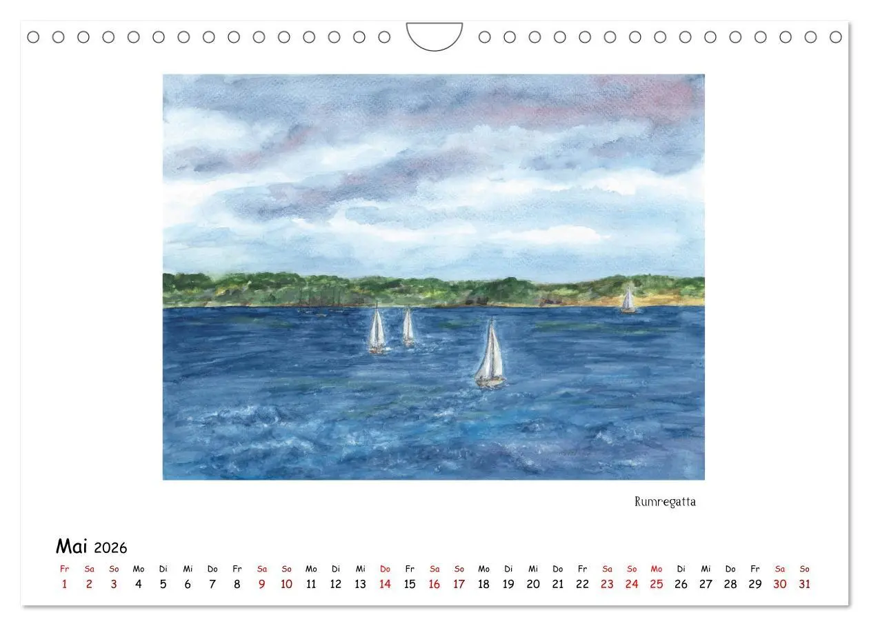 Bild: 9783457832295 | Die Flensburger Förde (Wandkalender 2026 DIN A4 quer), CALVENDO...