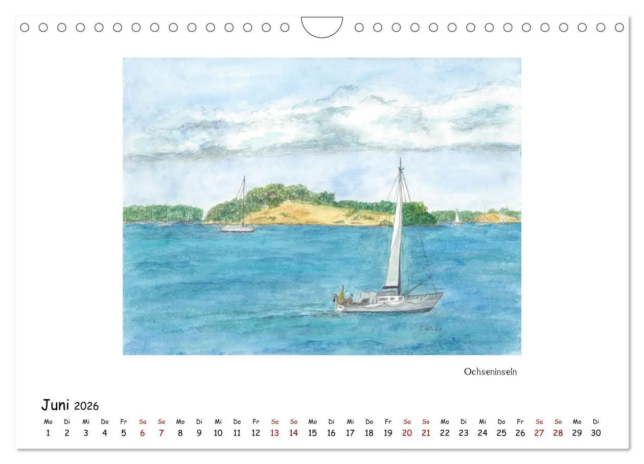 Bild: 9783457832295 | Die Flensburger Förde (Wandkalender 2026 DIN A4 quer), CALVENDO...