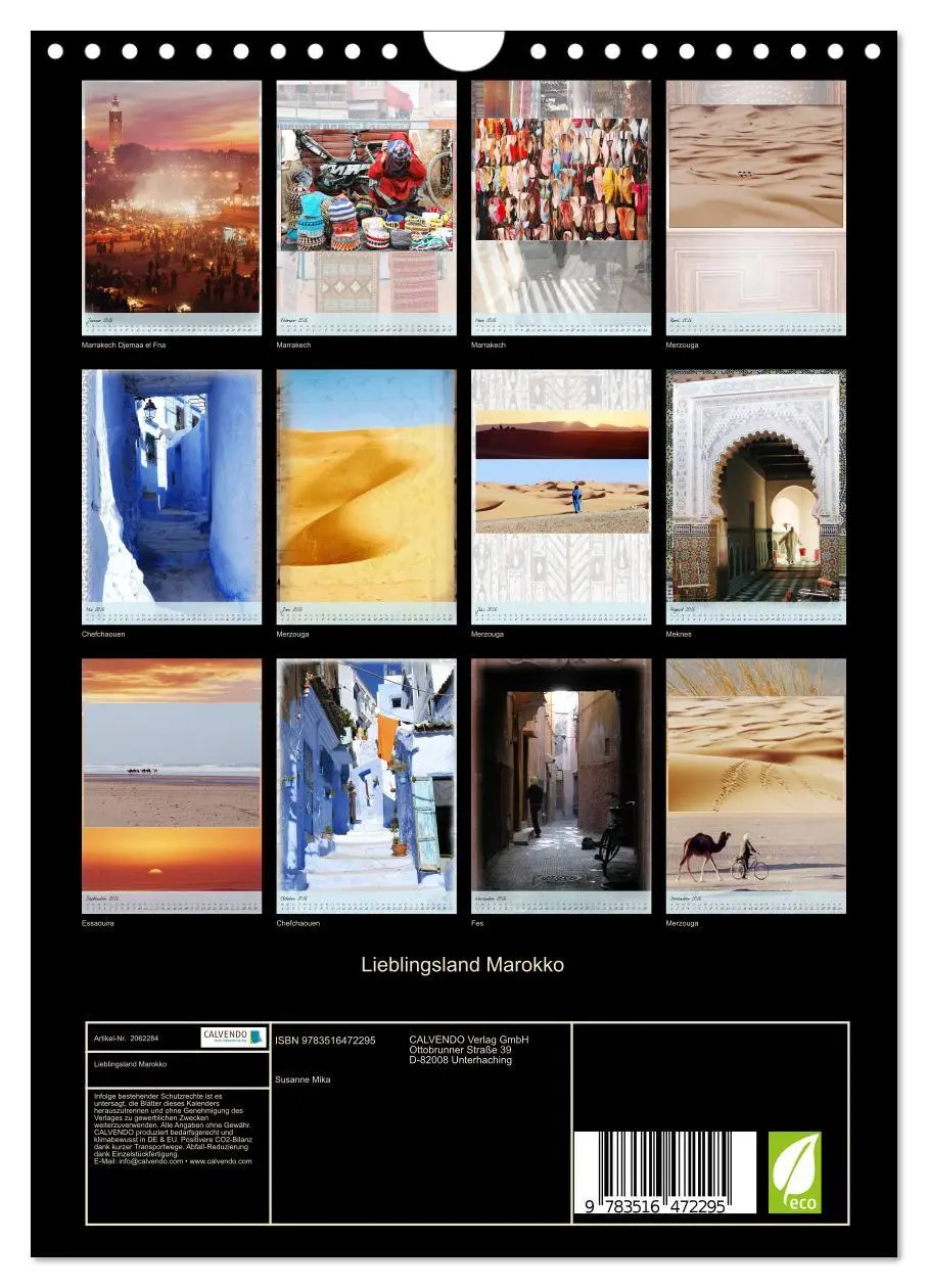 Bild: 9783516472295 | Lieblingsland Marokko (Wandkalender 2026 DIN A4 hoch), CALVENDO...