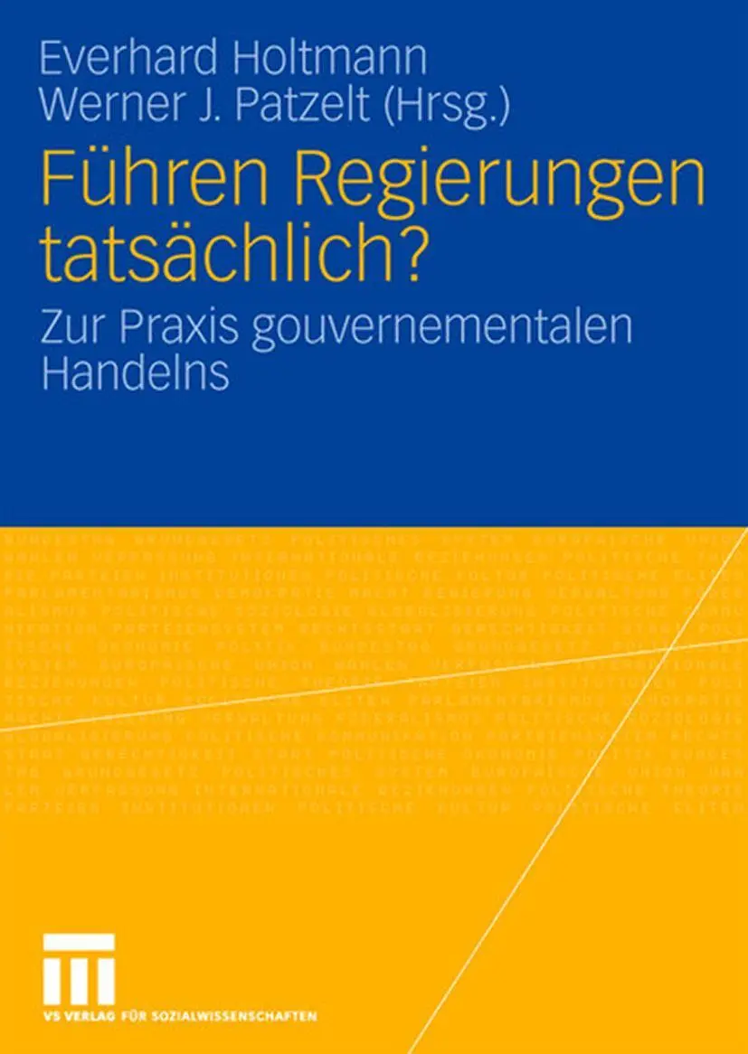Cover: 9783531152295 | Führen Regierungen tatsächlich? | Zur Praxis gouvernementalen Handelns