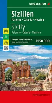 Cover: 9783707922295 | Sizilien, Straßen- und Freizeitkarte 1:150.000, freytag &amp; berndt