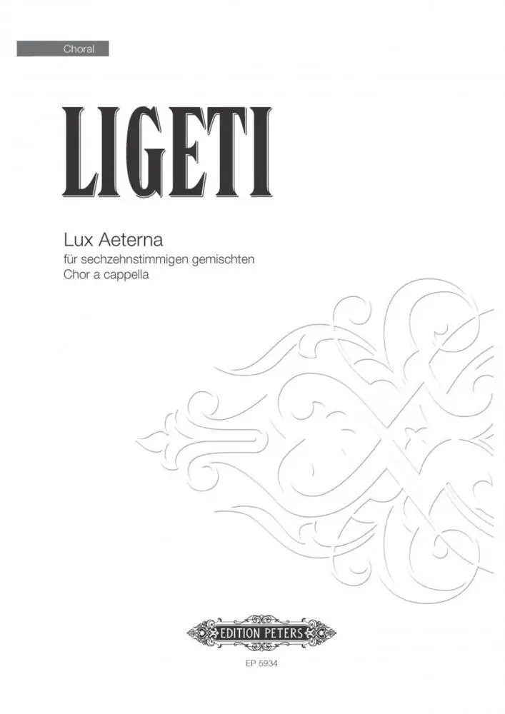 Cover: 9790014042295 | Lux Aeterna for 16-part Mixed Choir (Vocal Score) | György Ligeti