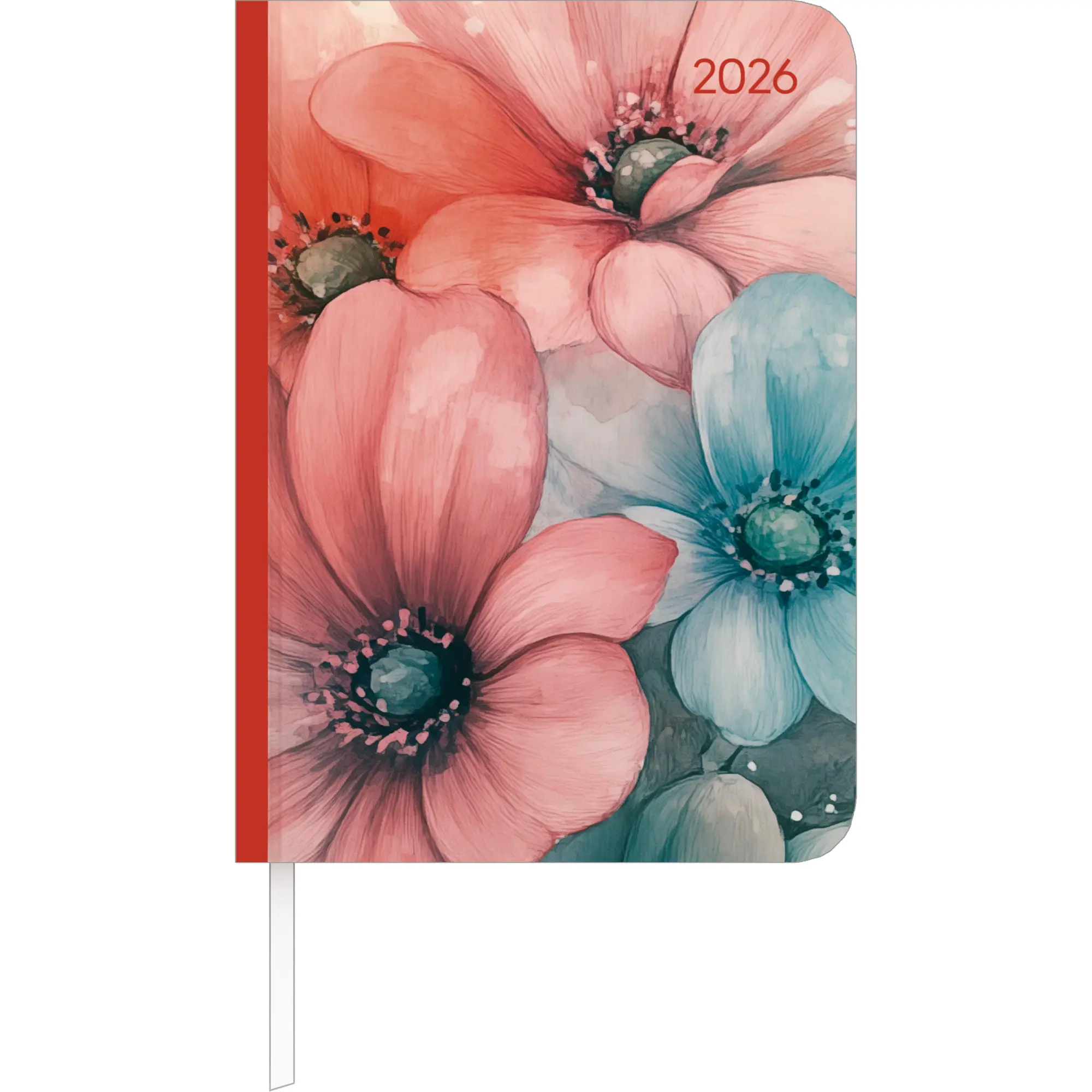 Cover: 4069095002395 | Lady Journal Flowers 2026 - Taschenkalender A6 (10,7x15,2 cm) -...