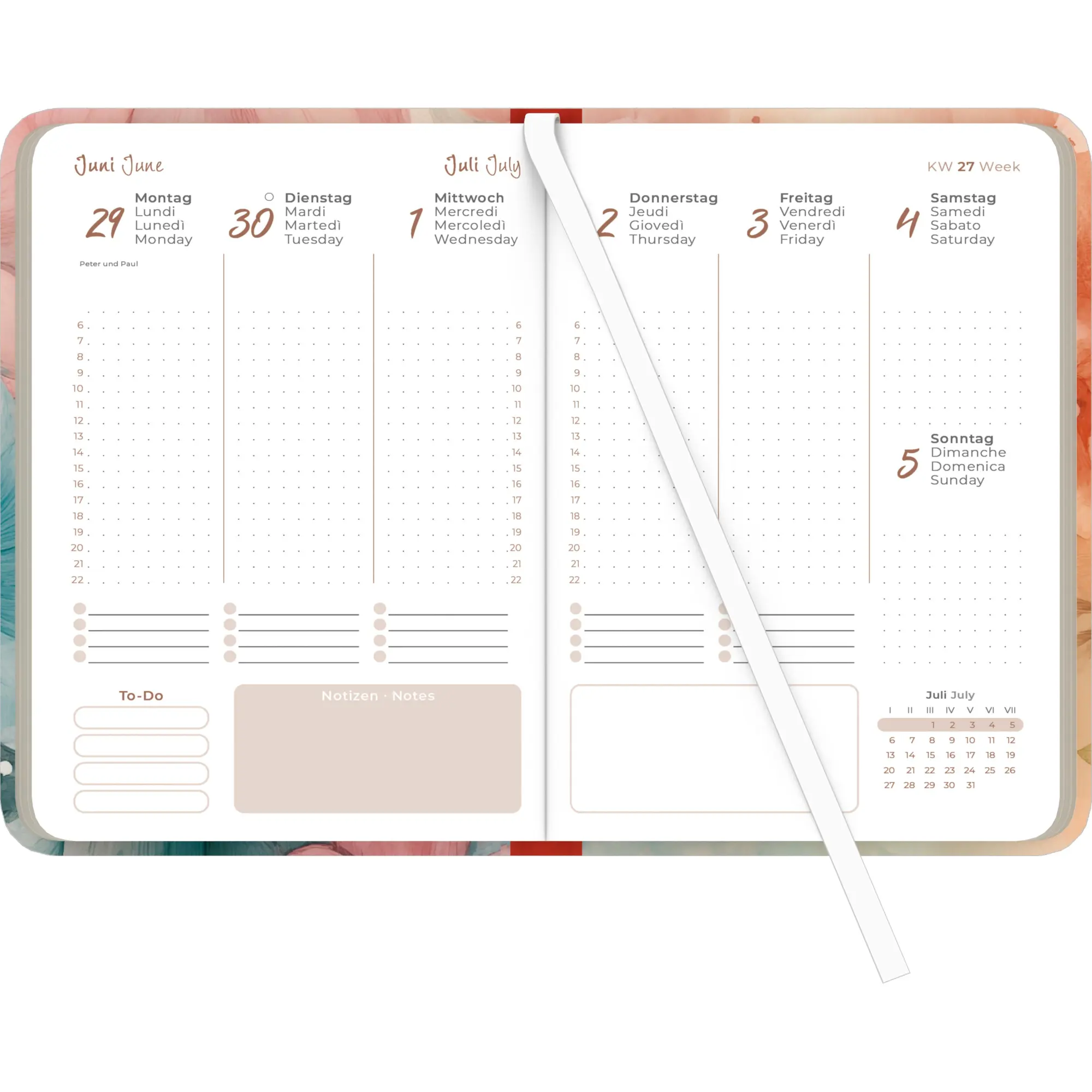 Bild: 4069095002395 | Lady Journal Flowers 2026 - Taschenkalender A6 (10,7x15,2 cm) -...