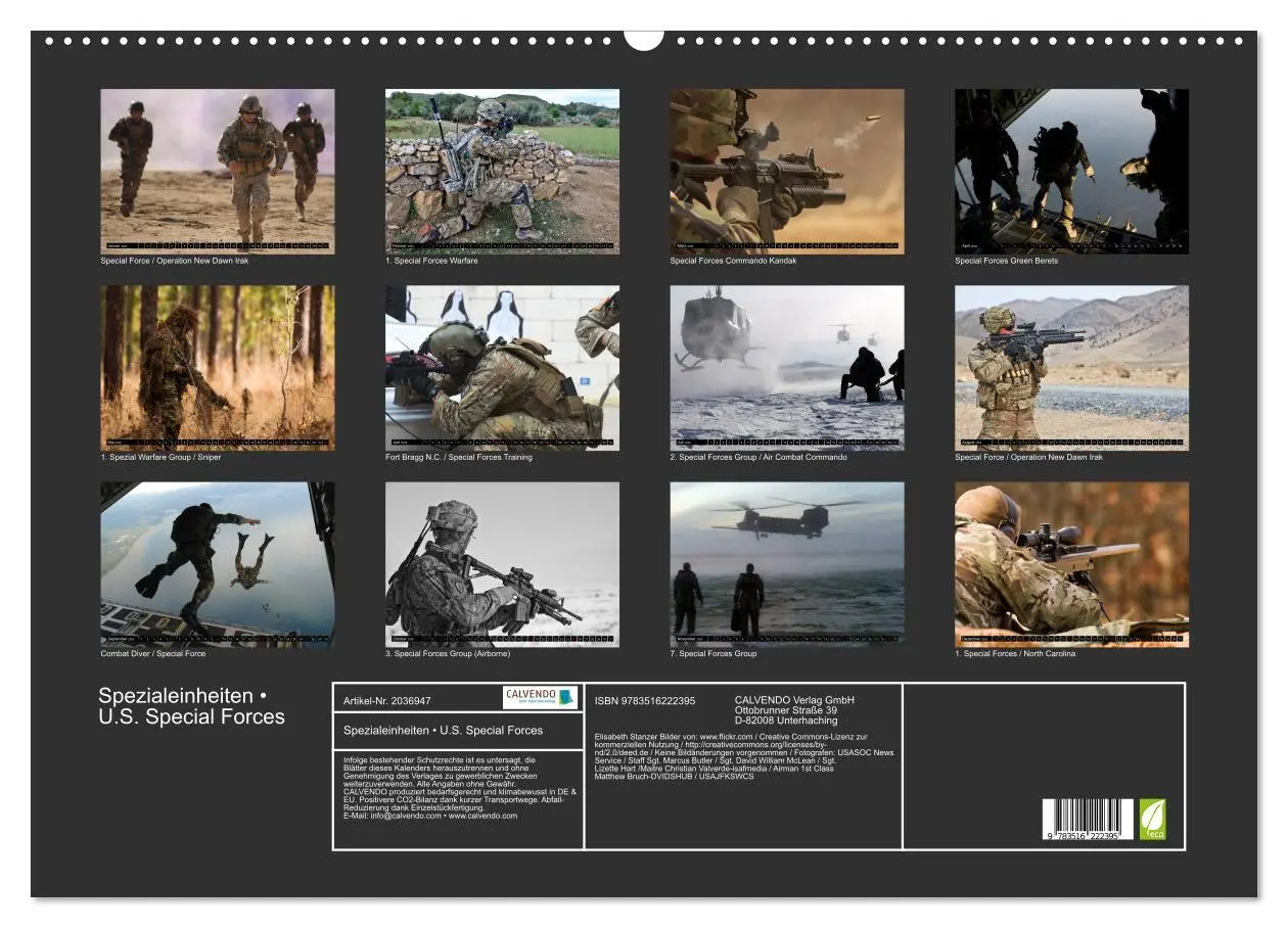 Bild: 9783516222395 | Spezialeinheiten ¿ U.S. Special Forces (Wandkalender 2026 DIN A2...