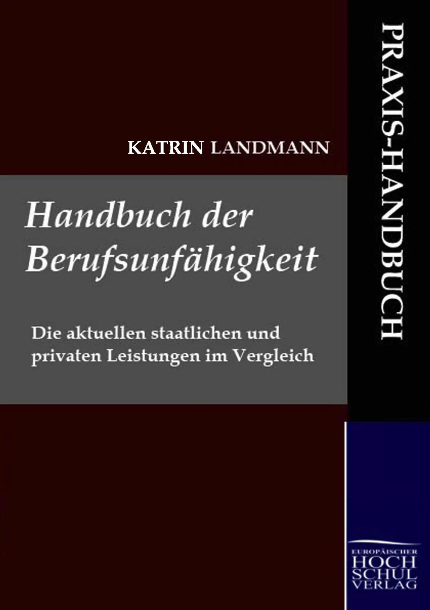 Cover: 9783941482395 | Handbuch der Berufsunfähigkeit | Katrin Landmann | Taschenbuch | 2009