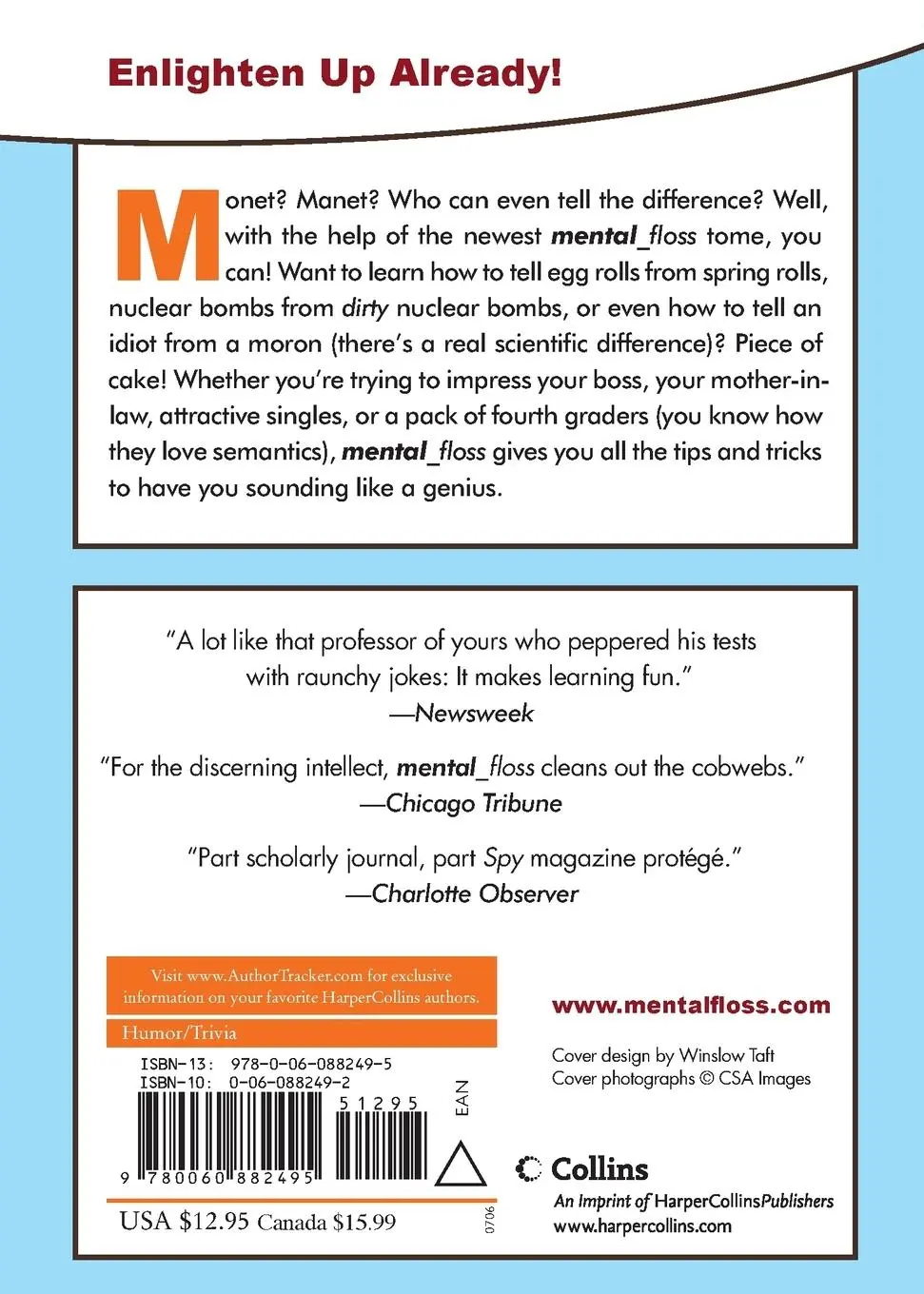 Rückseite: 9780060882495 | Mental Floss | What's the Difference? | Editors Of Mental Floss | Buch