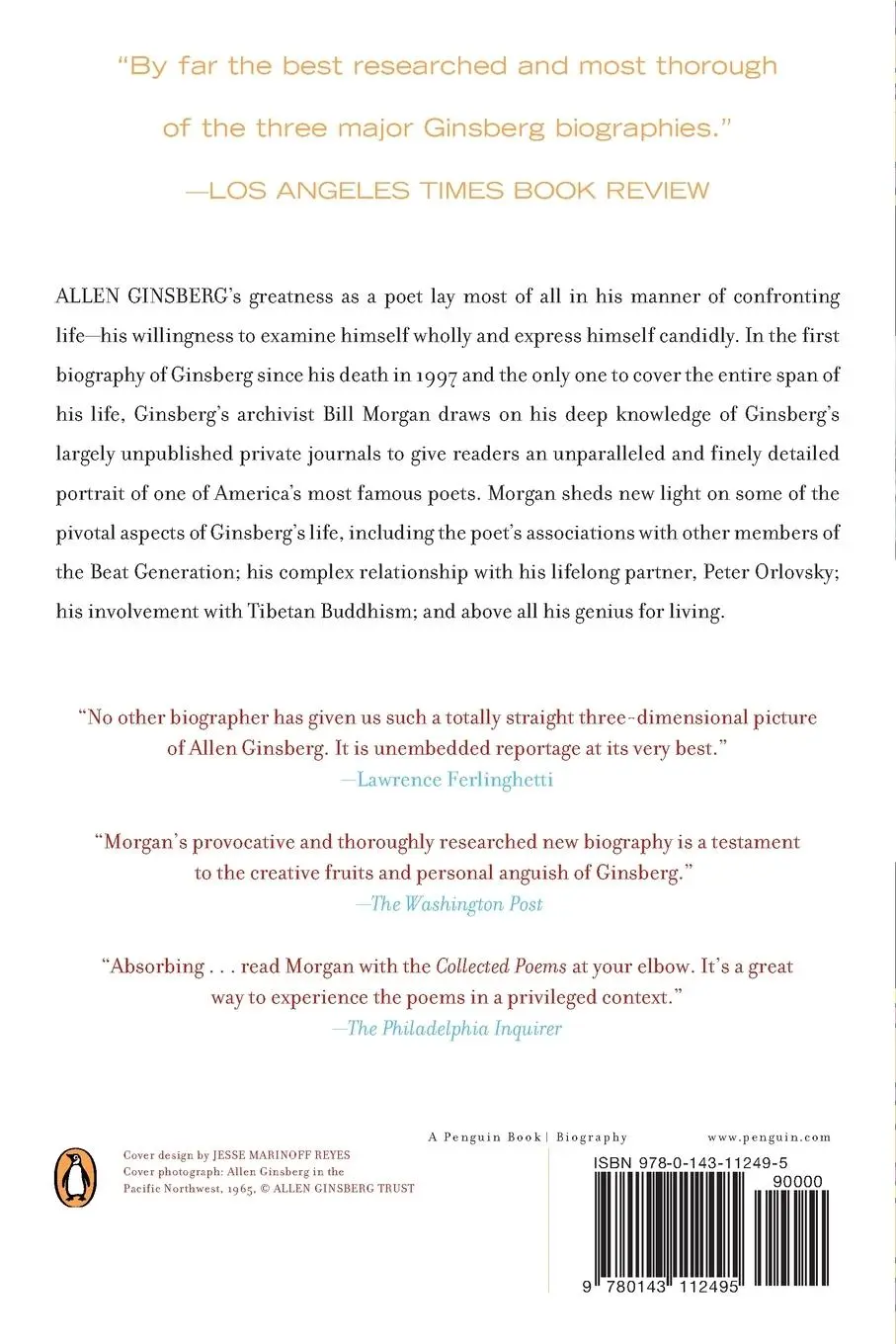 Rückseite: 9780143112495 | I Celebrate Myself | The Somewhat Private Life of Allen Ginsberg