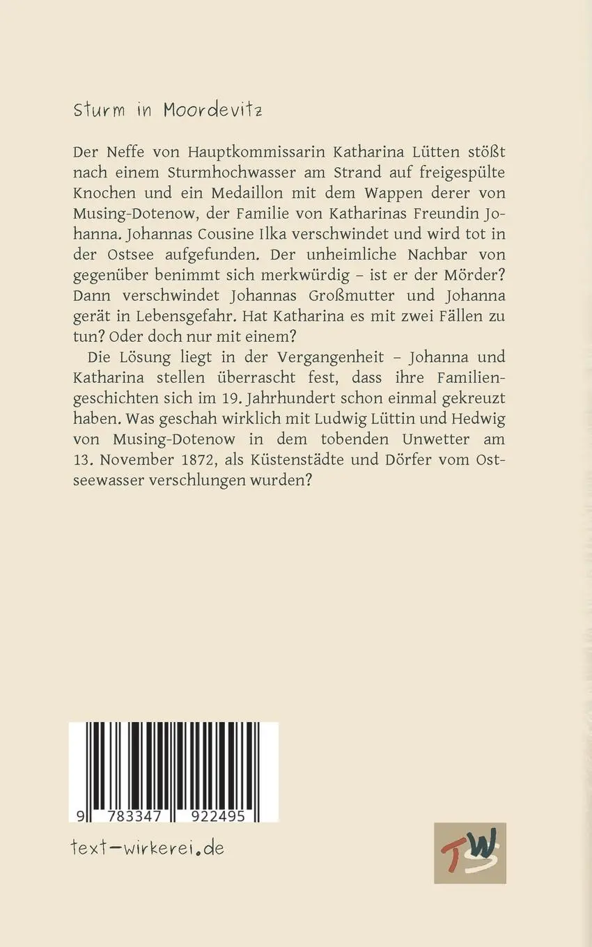 Rückseite: 9783347922495 | Sturm in Moordevitz | Wiebke Salzmann | Taschenbuch | 360 S. | Deutsch