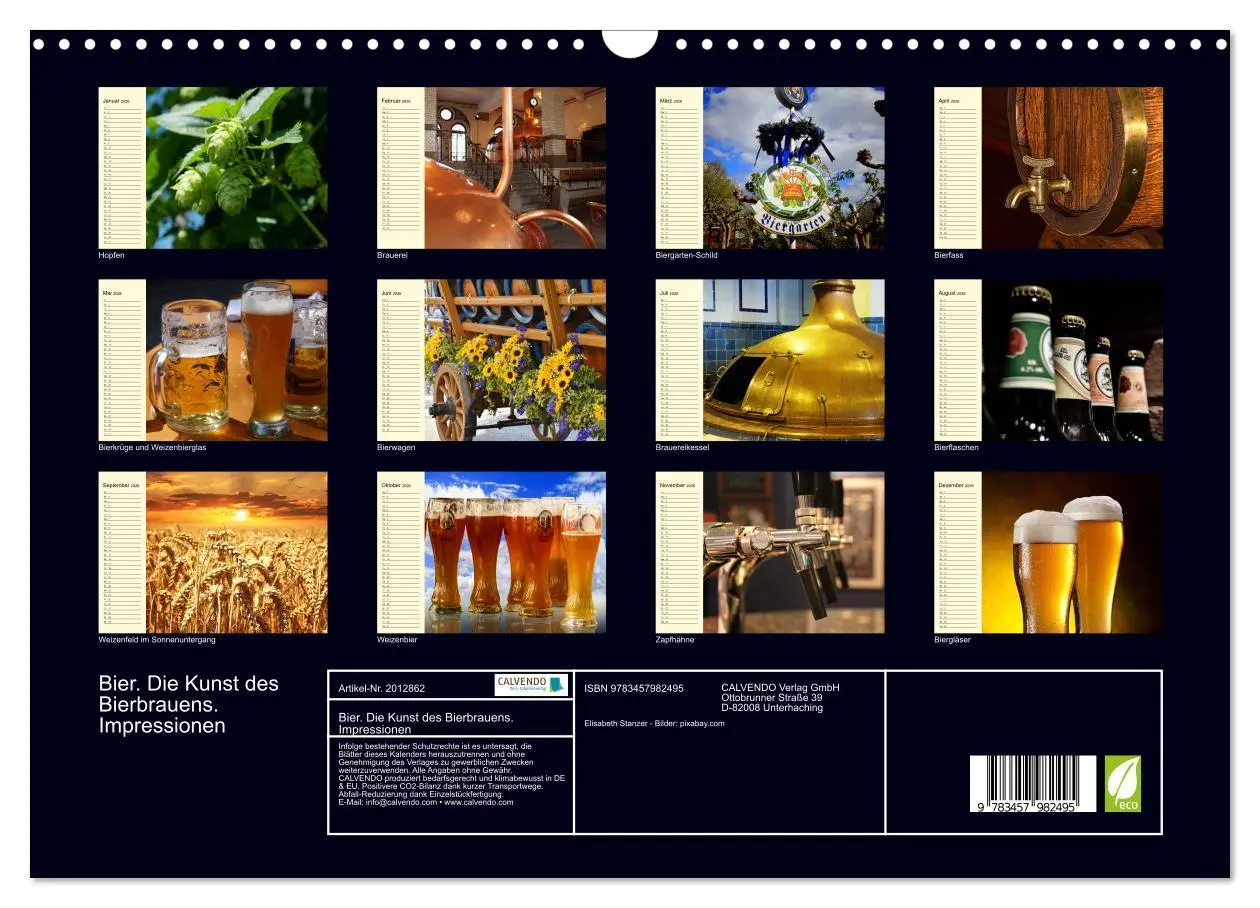 Bild: 9783457982495 | Bier. Die Kunst des Bierbrauens. Impressionen (Wandkalender 2026...