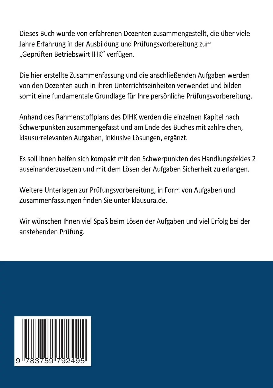 Rückseite: 9783759792495 | Betriebswirt kompakt Handlungsfeld 2.1-2.3 | Michael Fischer (u. a.)