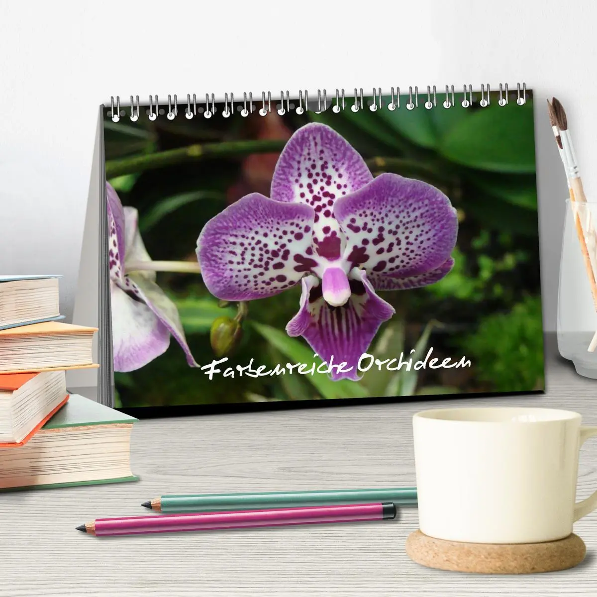Bild: 9783516202595 | Farbenreiche Orchideen (Tischkalender 2026 DIN A5 quer), CALVENDO...