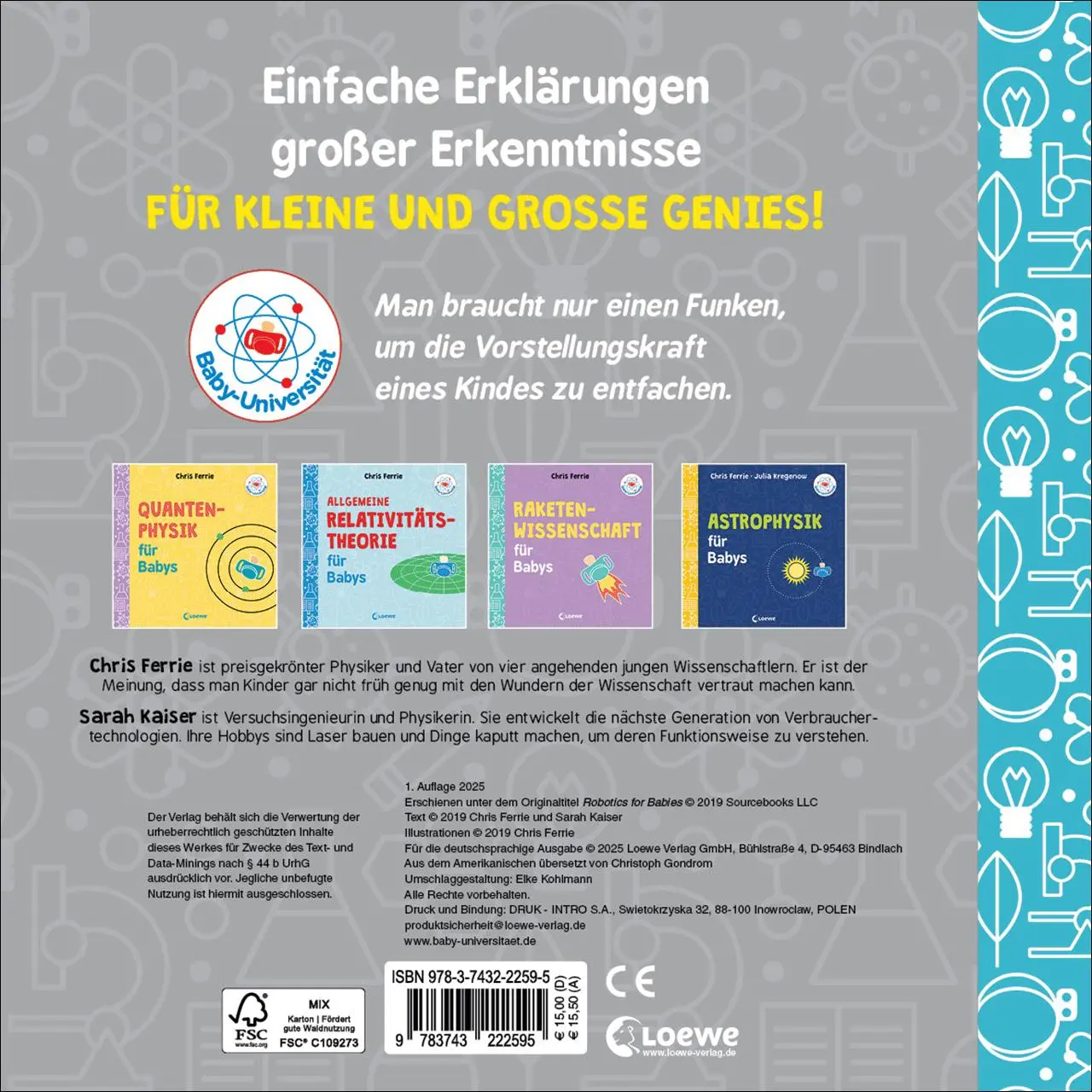 Rückseite: 9783743222595 | Baby-Universität - Robotik für Babys | Chris Ferrie (u. a.) | Buch