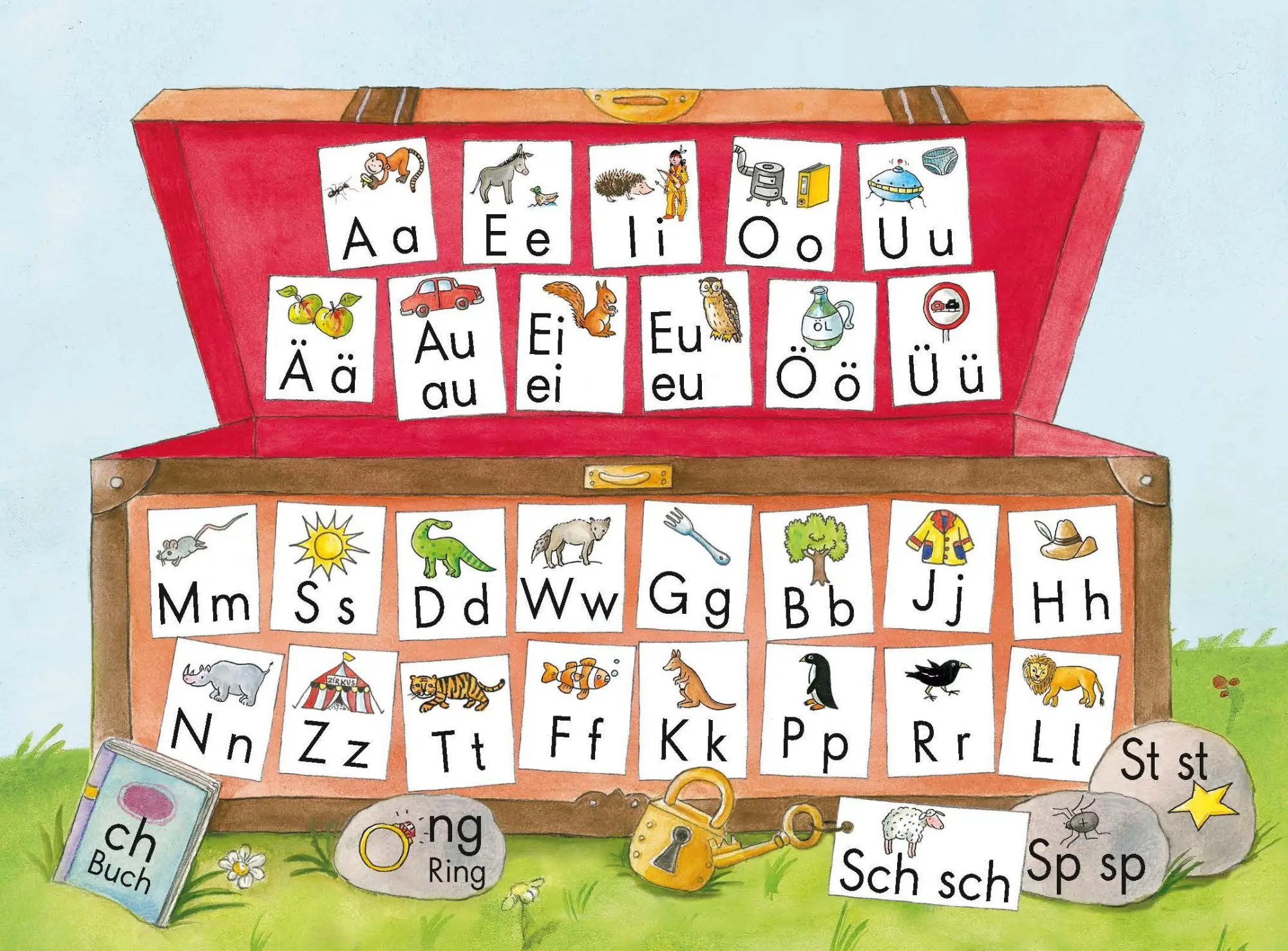 Frohes Lernen Fibel / Schreibtabelle (10 Exemplare) 1. Schuljahr