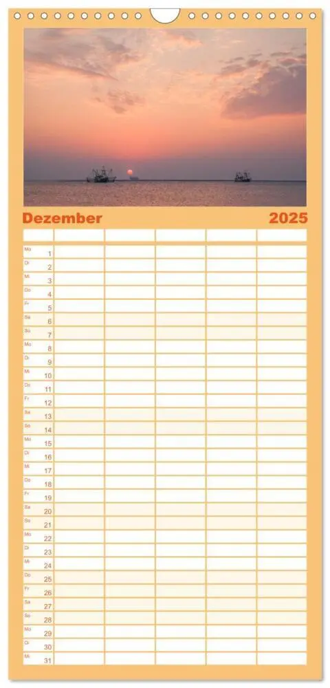 Bild: 9783457102695 | Familienplaner 2025 - Moin Borkum mit 5 Spalten (Wandkalender, 21 x...
