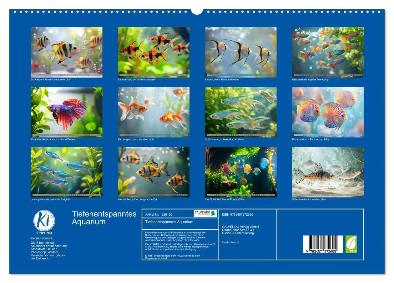 Bild: 9783457272695 | Tiefenentspanntes Aquarium (hochwertiger Premium Wandkalender 2026...