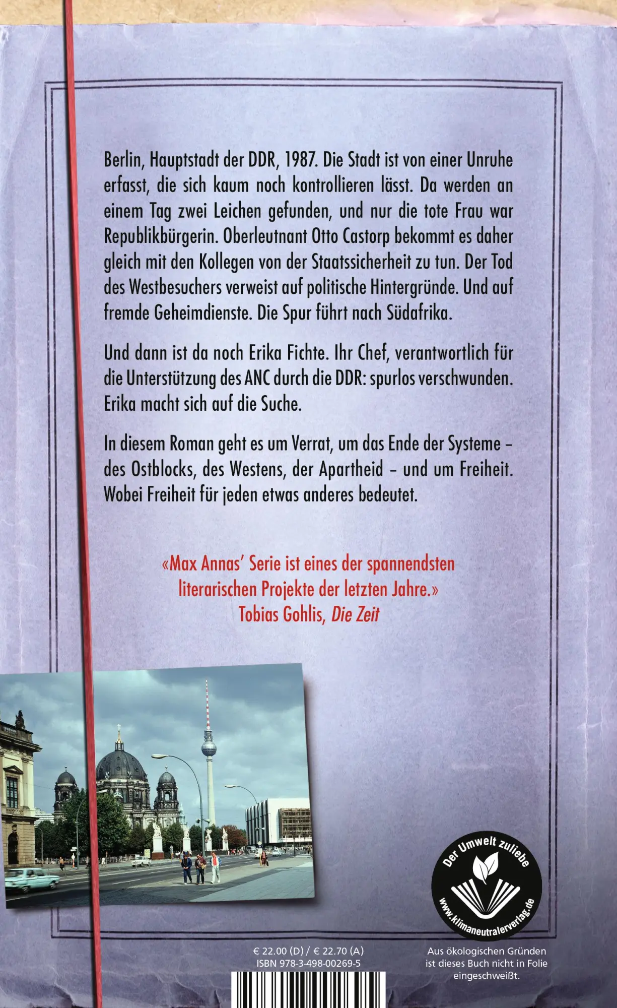 Rückseite: 9783498002695 | Morduntersuchungskommission: Der Fall Daniela Nitschke | Max Annas