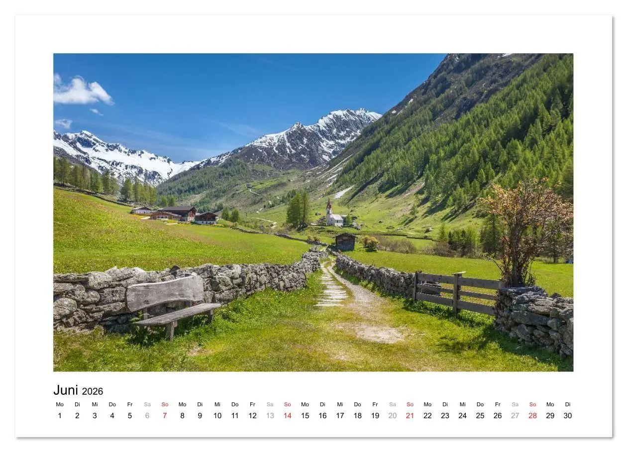 Bild: 9783516122695 | Sehnsucht nach Südtirol (Wandkalender 2026 DIN A2 quer), CALVENDO...