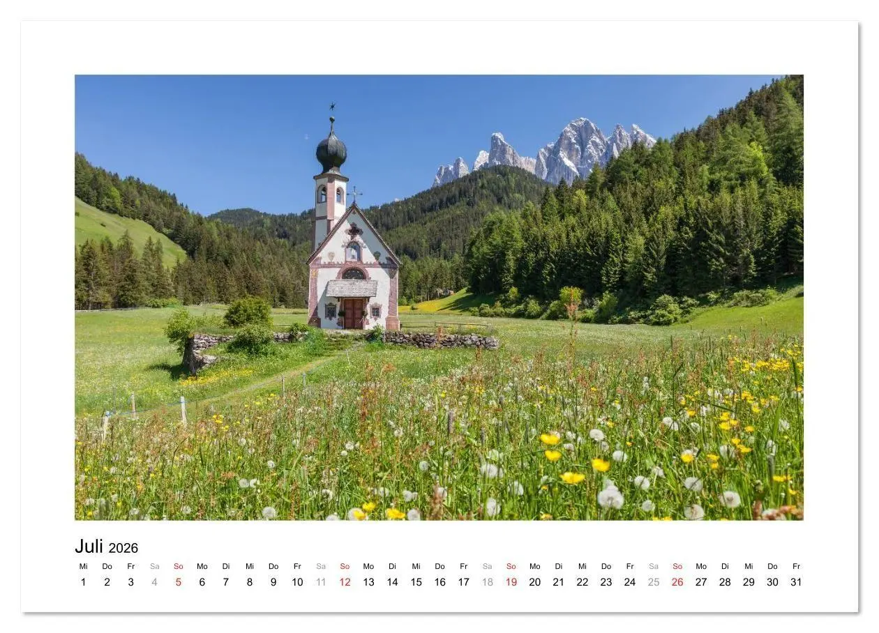 Bild: 9783516122695 | Sehnsucht nach Südtirol (Wandkalender 2026 DIN A2 quer), CALVENDO...