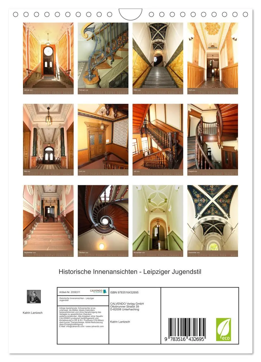 Bild: 9783516432695 | Historische Innenansichten - Leipziger Jugendstil (Wandkalender...