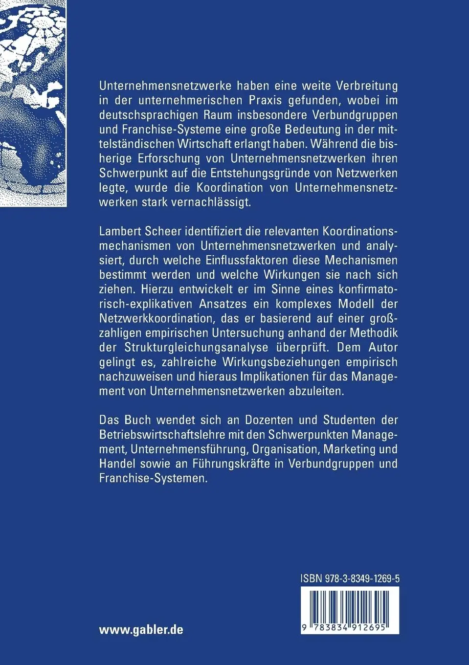 Rückseite: 9783834912695 | Antezedenzen und Konsequenzen der Koordination von...